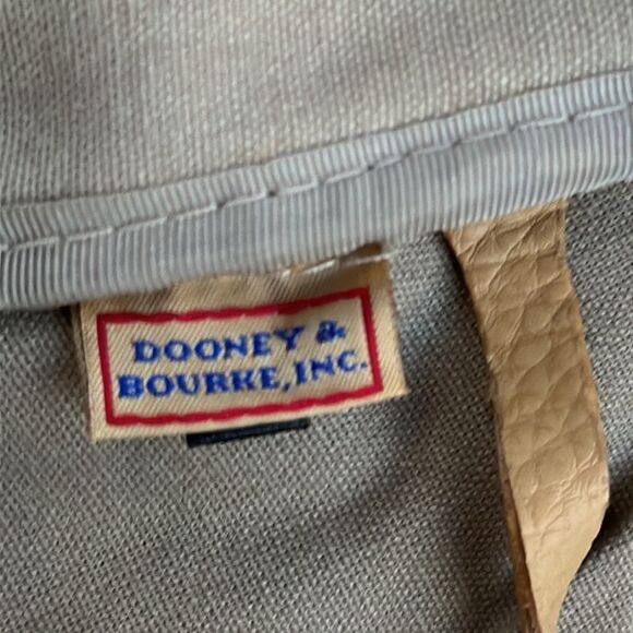 Dooney & Bourke Brown Logo Satchel Purse Handbag Monogram Shoulder Bag - Picture 9 of 9